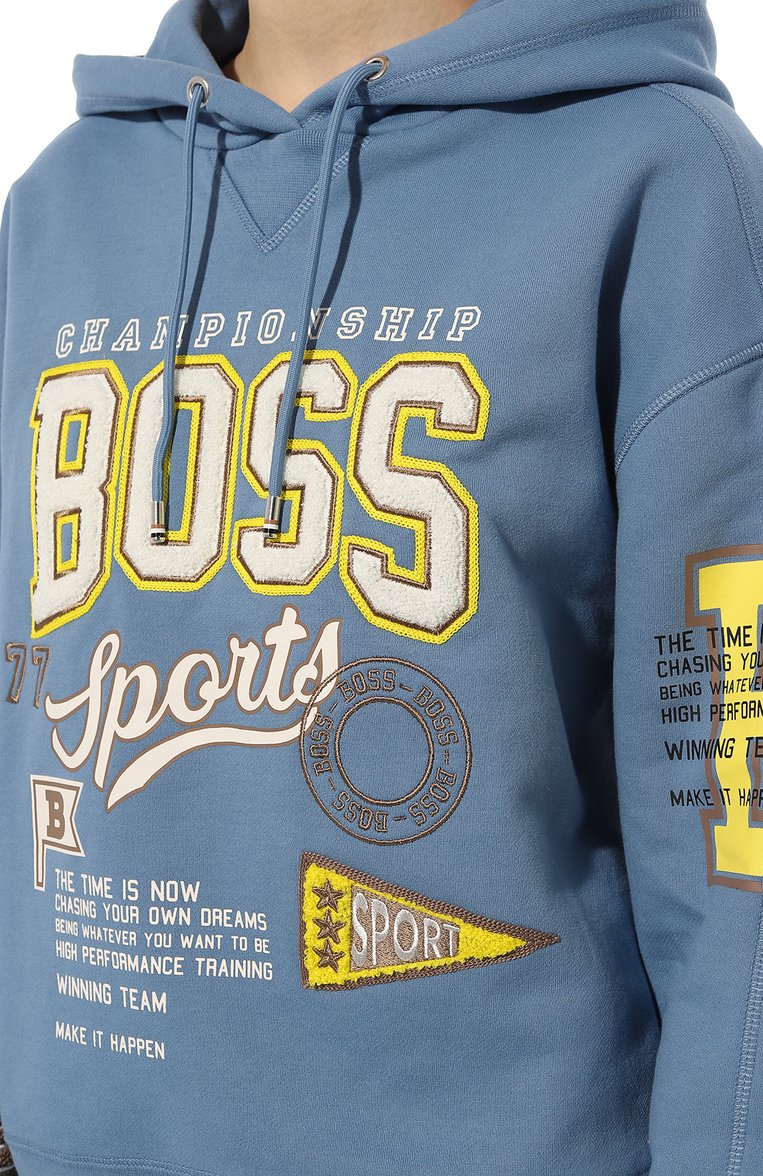 Хлопковое худи BOSS, арт. 50484175, фото 5