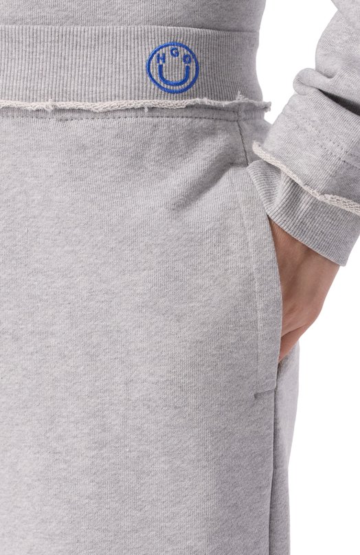 Хлопковые брюки HUGO Blue 50553589 Серый  50553589 Фото 5