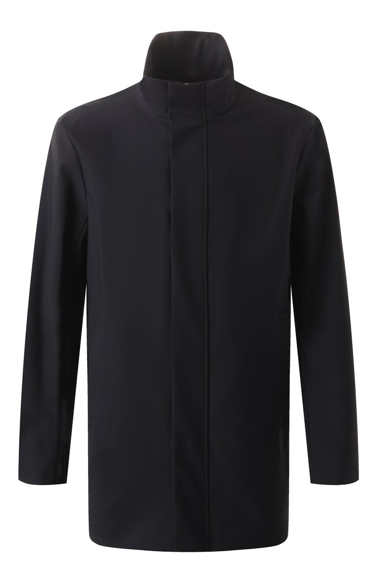 Мужская куртка EMPORIO ARMANI черного цвета, арт. 8N1L81/1NZAZ | Фото 1 (Рукава: Длинные; Длина (верхняя одежда): До середины бедра; Материал подклада: Синтетический материал; Материал внешний: Синтетический материал; Кросс-КТ: Ветровки, Куртка, Легкие; Стили: Кэжуэл)