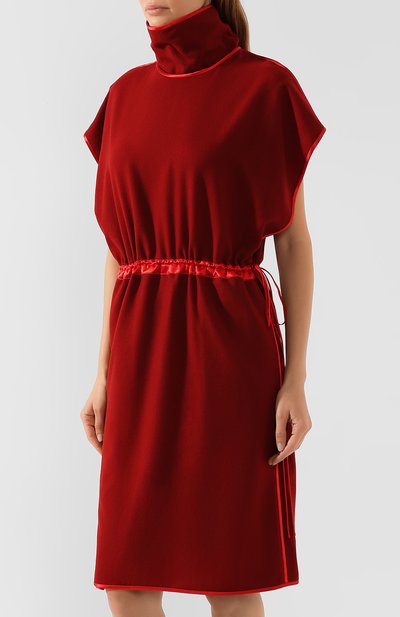 Шерстяное платье GUCCI бордового цвета по цене 316800 руб., арт. 589403/ZACK7, фото 3 Шерстяное платье GUCCI, арт. 589403/ZACK7, фото 3