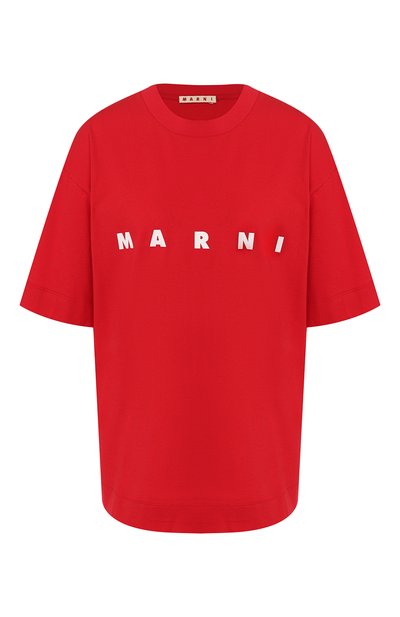 Женская хлопковая футболка MARNI, арт. THJET49EPB/SCP89