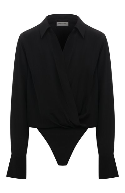 Женское шелковое боди SASHAVERSE, арт. BD001/shin/black/NY24