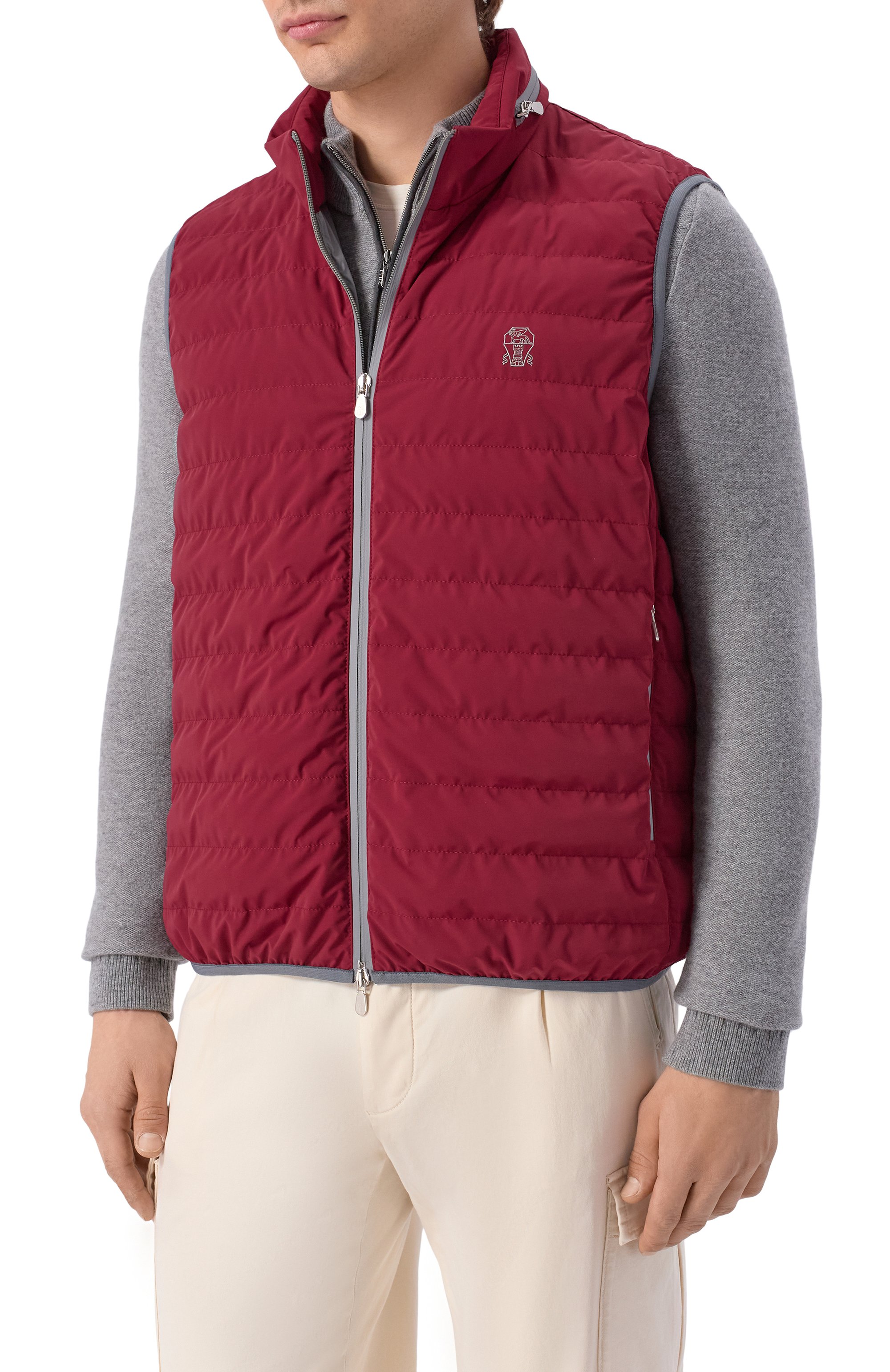 Пуховый жилет BRUNELLO CUCINELLI, арт. MM49A7460G, фото 3