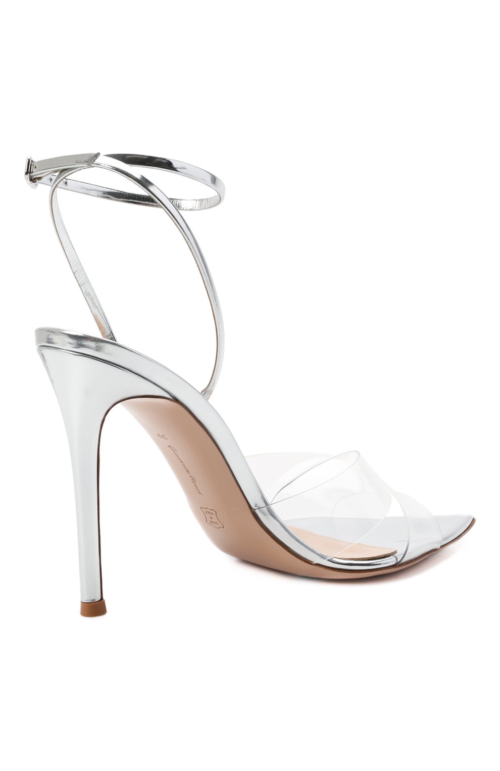 Комбинированные босоножки stark GIANVITO ROSSI, арт. G31205.15RIC.GMETRAR, фото 4