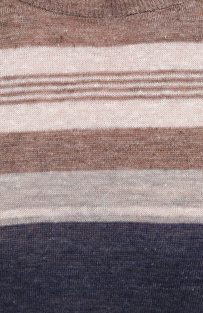 Льняной джемпер GRAN SASSO коричневого цвета по цене 18950 руб., арт. 57177/24811, фото 5 Льняной джемпер GRAN SASSO, арт. 57177/24811, фото 5