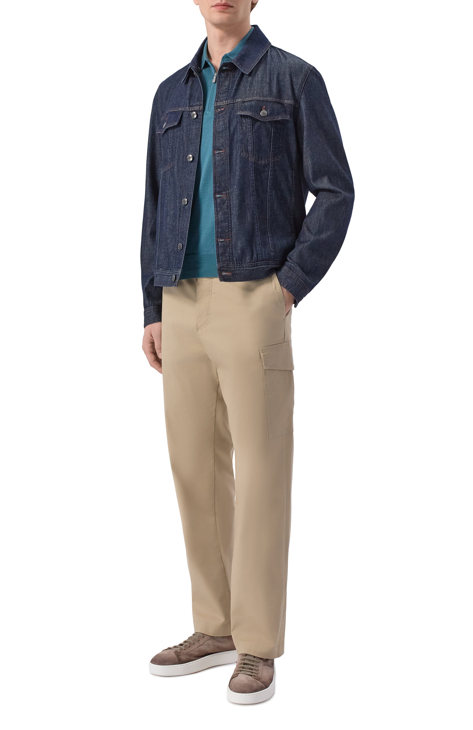 Поло из шелка и хлопка GRAN SASSO, арт. 43166/16290, фото 2