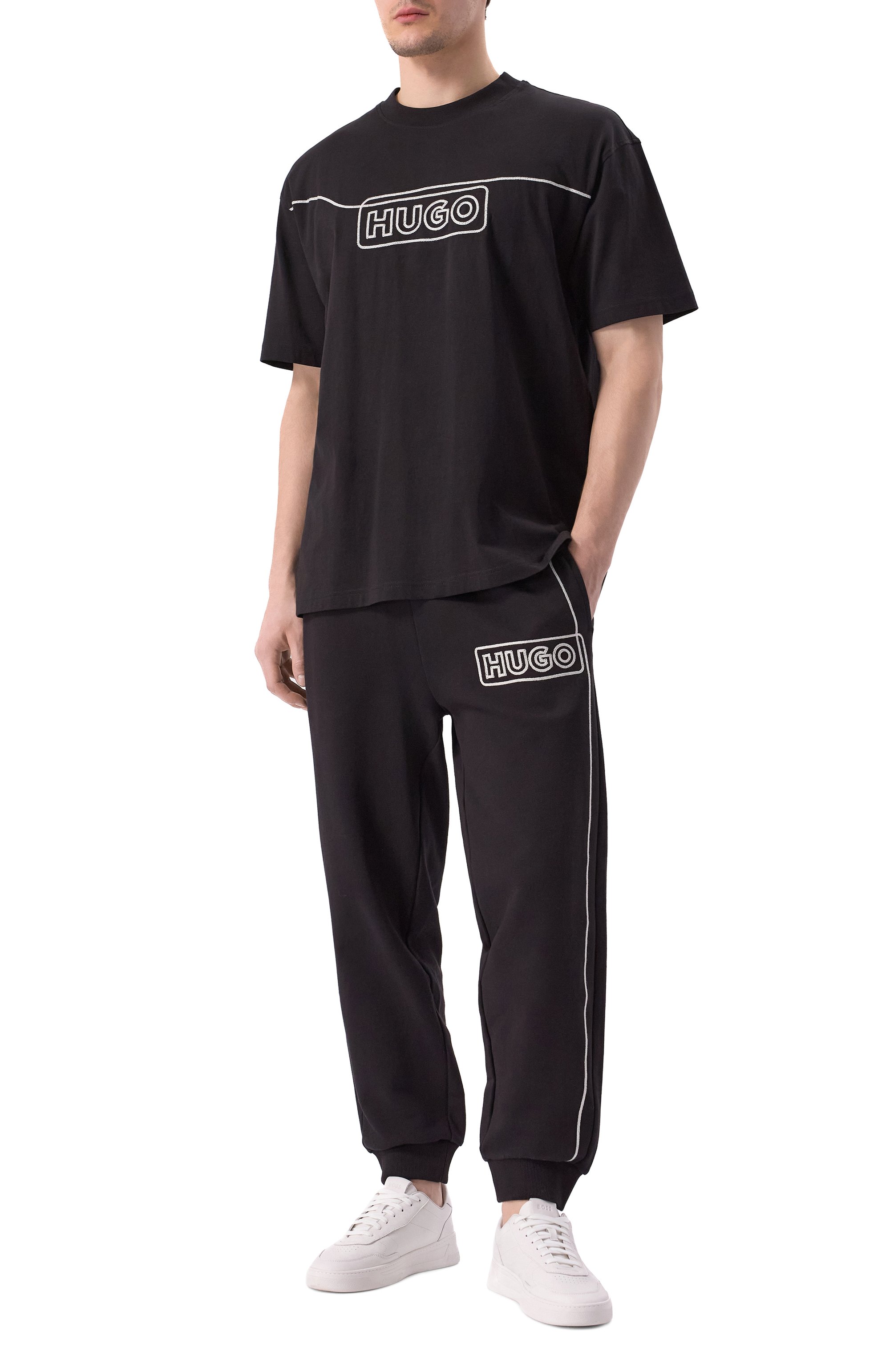 Хлопковая футболка HUGO BLUE, арт. 50530341, фото 2