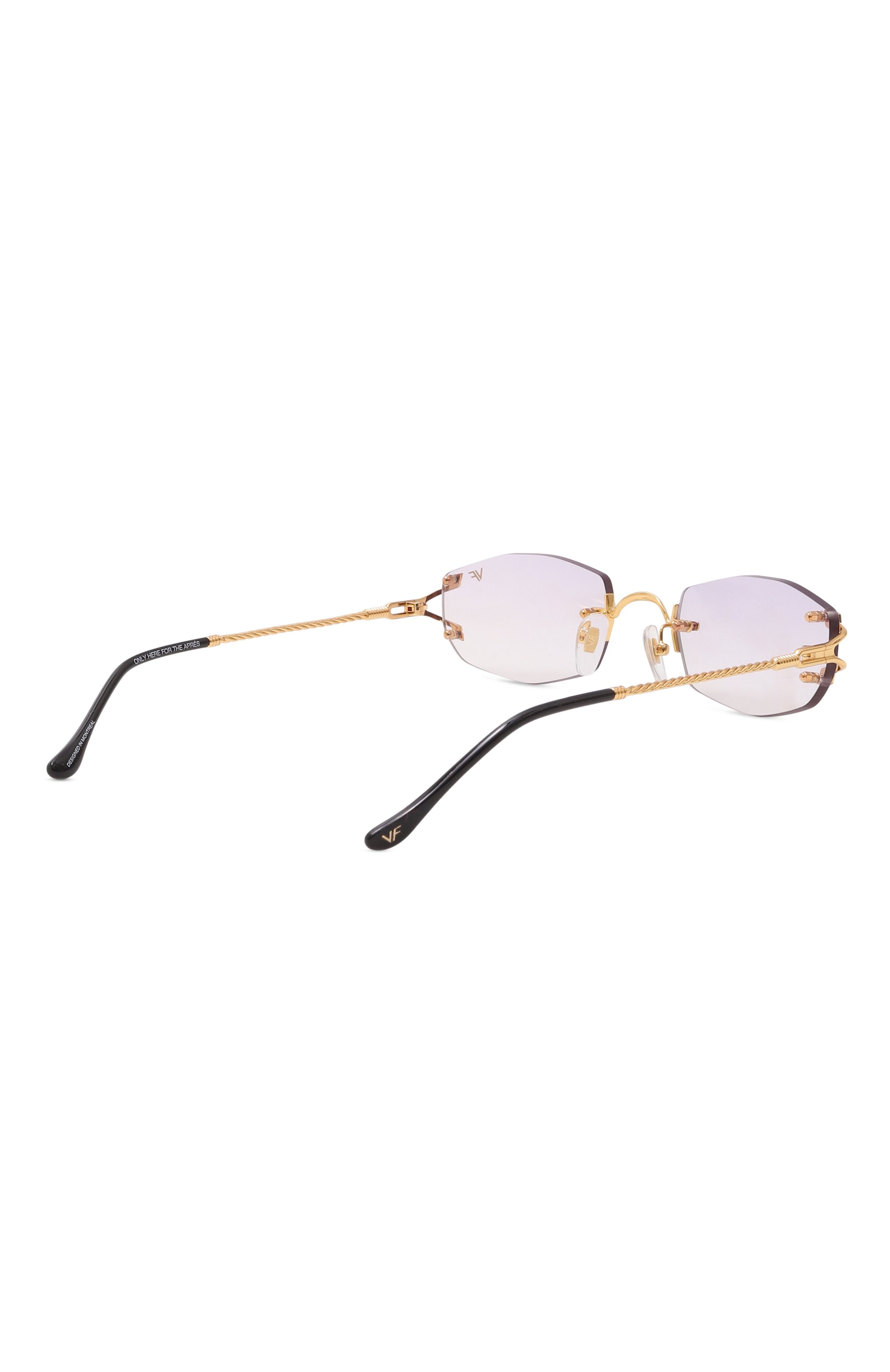 Солнцезащитные очки VINTAGE FRAMES, арт. ASPEN 24KT G0LD/LIGHT PURPLE, фото 5