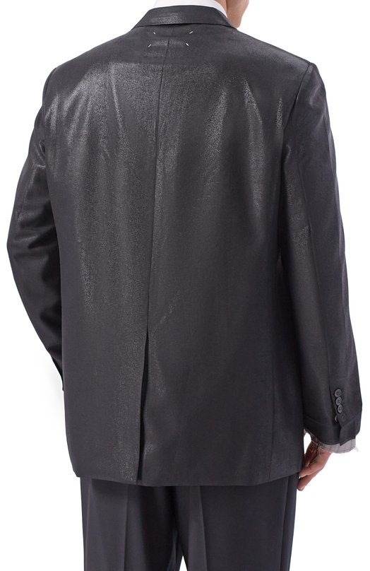 Шерстяной пиджак Maison Margiela S50BN0548/M35745 Чёрный  S50BN0548/M35745 Фото 4