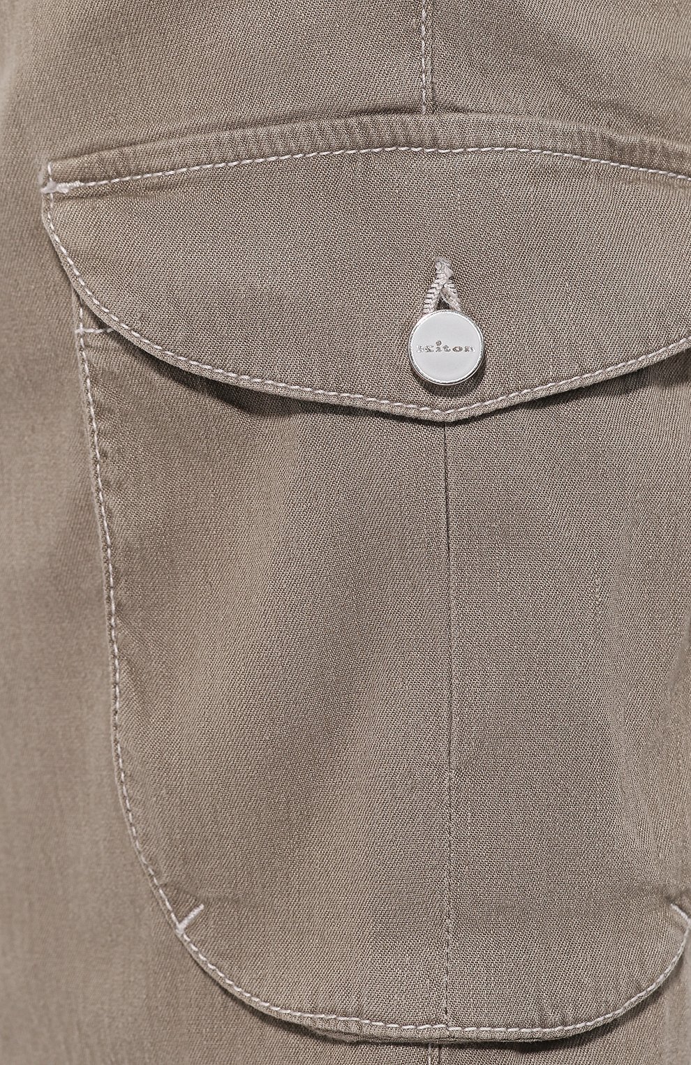 Шорты из смеси льна и хлопка KITON бежевого цвета по цене 84500 руб., арт. UFPPBJ07R89, фото 5 Шорты из смеси льна и хлопка KITON, арт. UFPPBJ07R89, фото 5