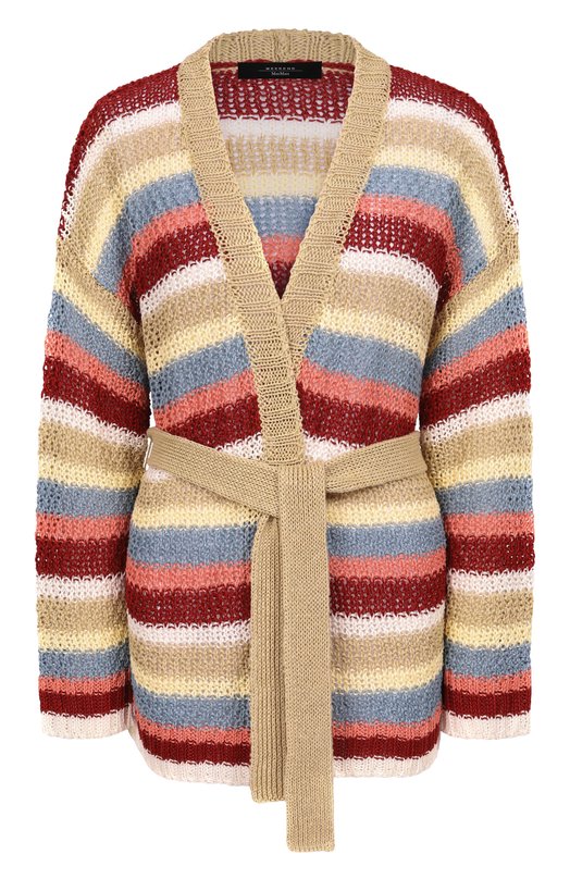Льняной кардиган Weekend Max Mara WKDB0NIT0 Разноцветный WKDB0NIT0