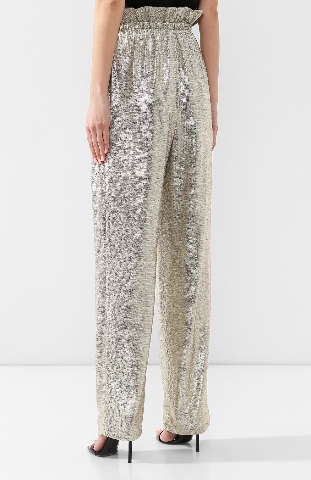 Брюки BALMAIN золотого цвета по цене 118500 руб., арт. RF05390/X153, фото 4 Брюки BALMAIN, арт. RF05390/X153, фото 4