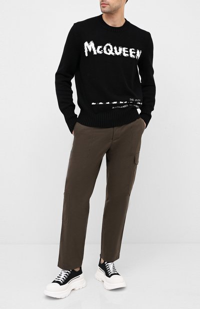 Хлопковый свитер ALEXANDER MCQUEEN, арт. 626454/Q1WZL, фото 2