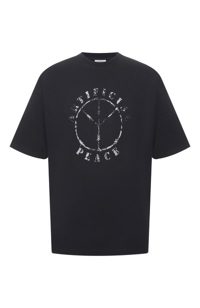 Мужская хлопковая футболка VETEMENTS, арт. MH27TR189B