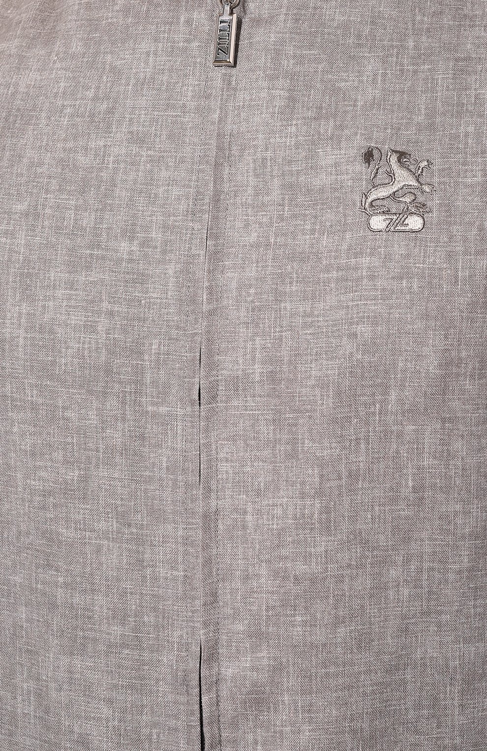 Льняной бомбер ZILLI, арт. MF0-84060-G13711/0001, фото 5