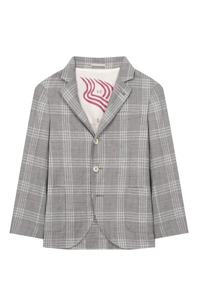 Пиджак из шерсти и шелка BRUNELLO CUCINELLI, арт. BZ430K730C