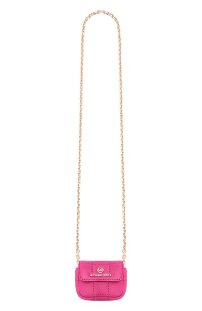 Кожаный чехол для airpods pro MICHAEL MICHAEL KORS фуксия цвета по цене 11500 руб., арт. 34H1LTMC2L, фото 5 Кожаный чехол для airpods pro MICHAEL MICHAEL KORS, арт. 34H1LTMC2L, фото 5