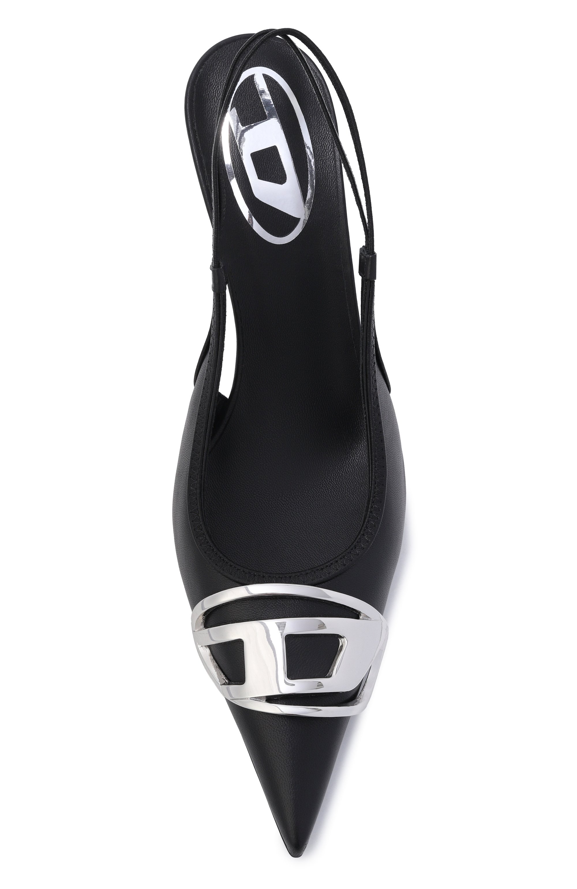 Кожаные туфли d-venus sb DIESEL черного цвета по цене 59950 руб., арт. Y02985/PR818, фото 6 Кожаные туфли d-venus sb DIESEL, арт. Y02985/PR818, фото 6