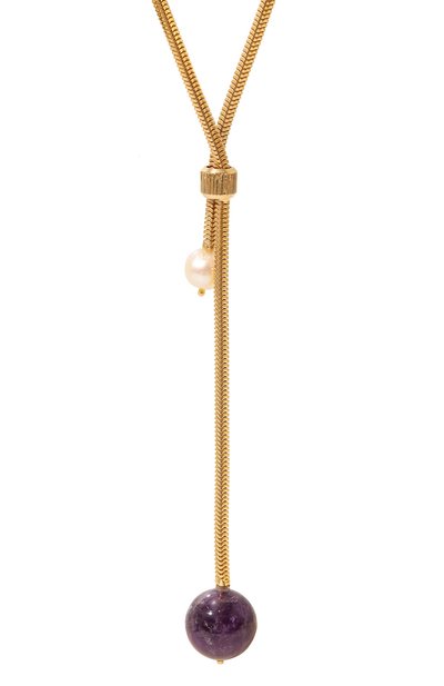 Колье CRYSTALLINE JEWELLERY фиолетового цвета по цене 12760 руб., арт. 576B, фото 3 Колье CRYSTALLINE JEWELLERY, арт. 576B, фото 3