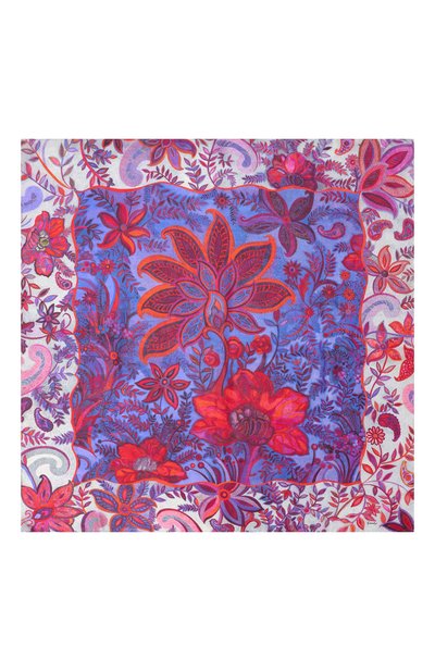 Шелковый платок орнамент цветы GOURJI, арт. 91147437/554472172, фото 4