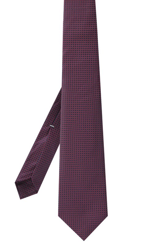 Шелковый галстук Canali 82/HJ04333 Фиолетовый  82/HJ04333 Фото 3