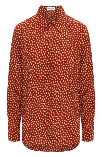 Женская шелковая рубашка SAINT LAURENT, арт. 626928/Y3B46