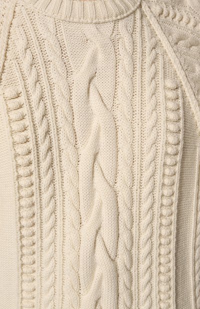 Шерстяное платье DICE KAYEK кремового цвета по цене 99500 руб., арт. FW22K80710/PSM, фото 5 Шерстяное платье DICE KAYEK, арт. FW22K80710/PSM, фото 5