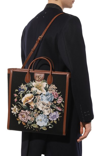 Текстильная сумка-тоут GUCCI, арт. 655607 9ARPG, фото 2