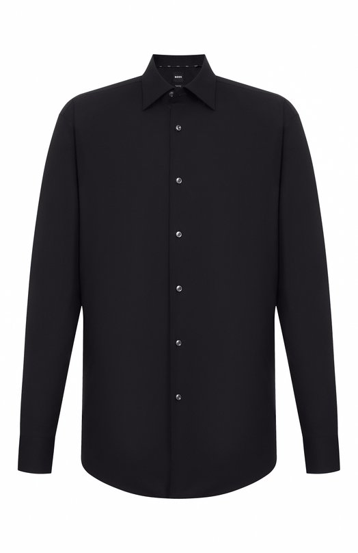 Хлопковая сорочка BOSS 50469345 Чёрный 50469345
