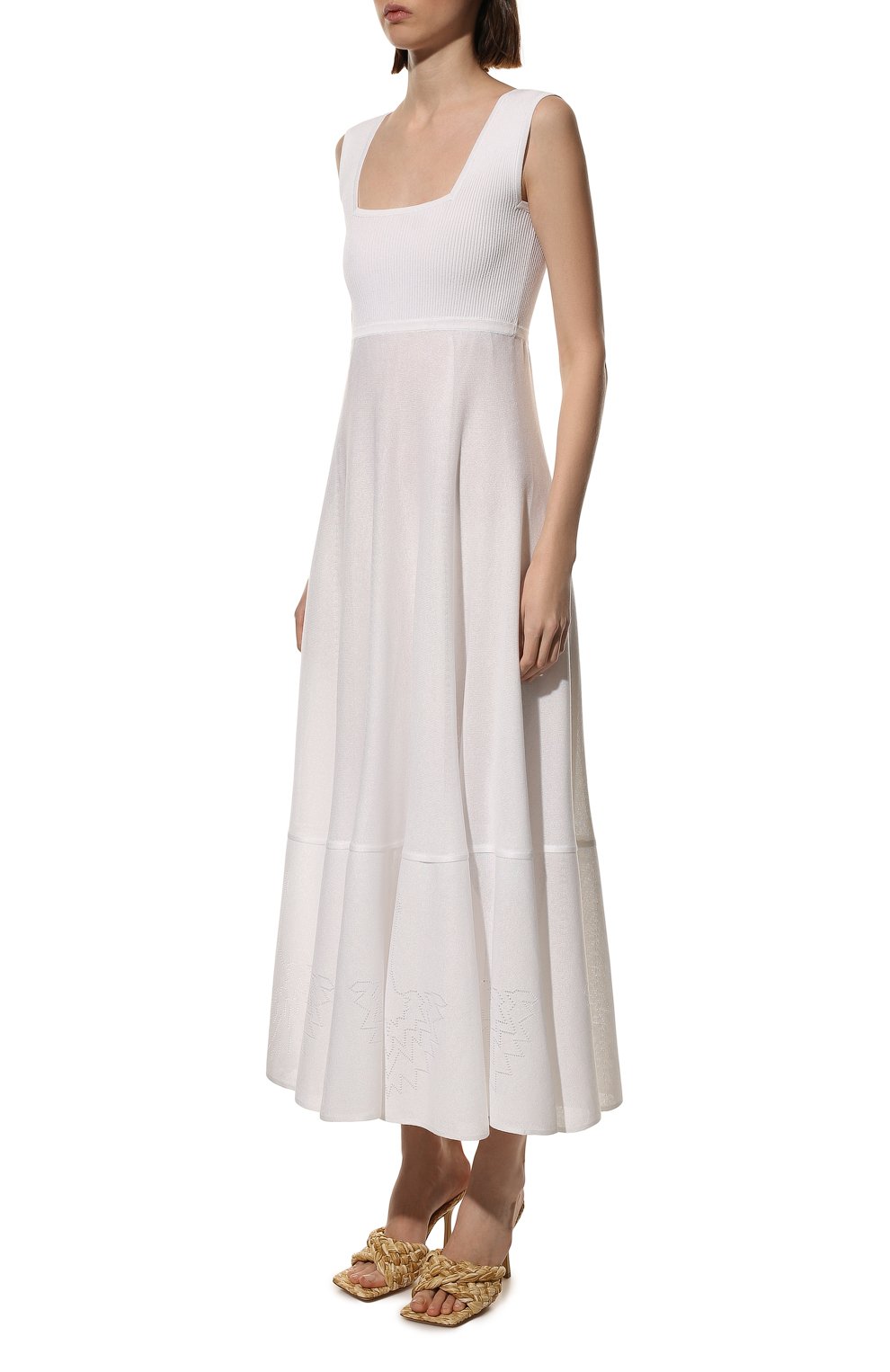 Платье из вискозы FREEAGE молочного цвета по цене 43680 руб., арт. S22.DR026.7000.100, фото 3 Платье из вискозы FREEAGE, арт. S22.DR026.7000.100, фото 3