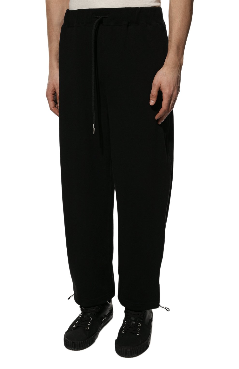 Хлопковые брюки KAZUYUKI KUMAGAI черного цвета по цене 49100 руб., арт. VP21-300, фото 3 Хлопковые брюки KAZUYUKI KUMAGAI, арт. VP21-300, фото 3