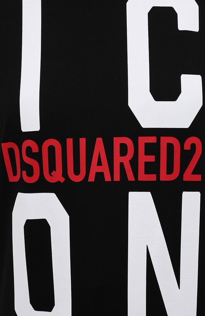 Хлопковая футболка DSQUARED2,  арт. S80GC0024/S23009, фото 5