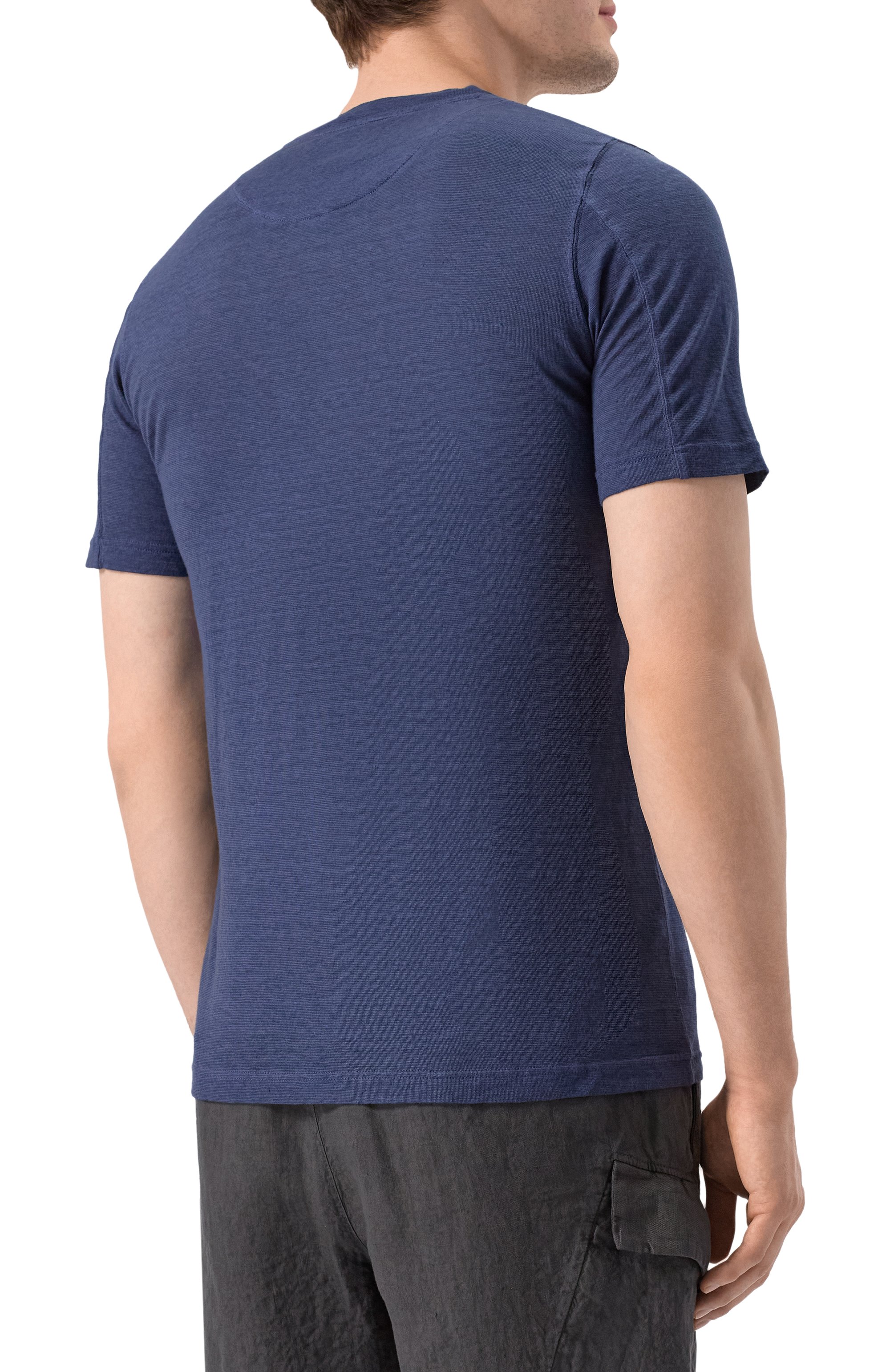 Футболка из хлопка и льна 120% LINO, арт. 32ALIM7186/G308/S01, фото 4