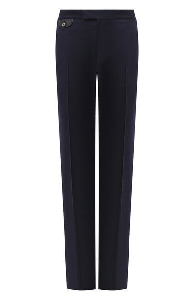 Мужские брюки из шерсти и кашемира ZILLI темно-синего цвета, арт. M0U-40-38P-D6304/0001 | Фото 1 (Длина (брюки, джинсы): Стандартные; Материал подклада: Купро; Материал внешний: Шерсть; Случай: Формальный; Стили: Классический; Региональные ограничения белый список (Axapta Mercury): RU)