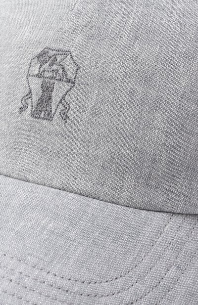 Льняная бейсболка BRUNELLO CUCINELLI, арт. MCAP91016, фото 4