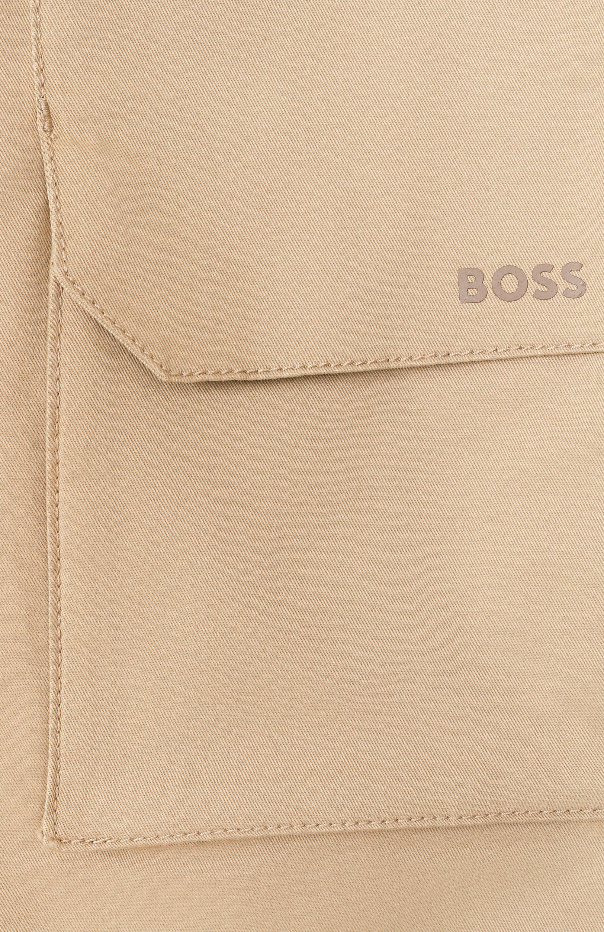 Хлопковые брюки-карго BOSS бежевого цвета по цене 19200 руб., арт. J52913, фото 3 Хлопковые брюки-карго BOSS, арт. J52913, фото 3