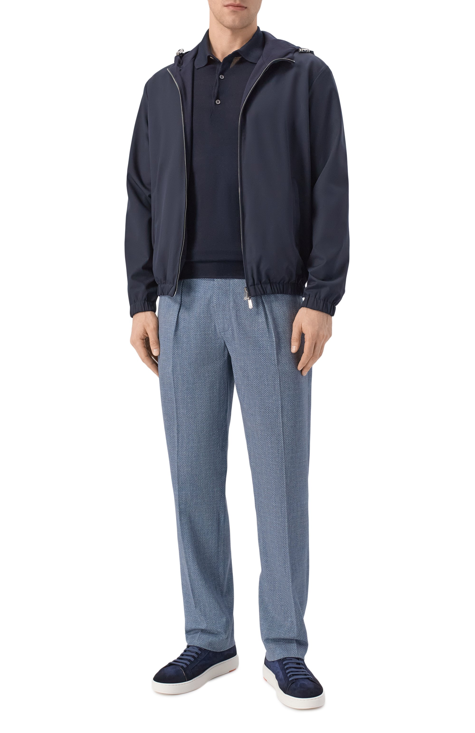 Шелковое поло BOSS CAMEL темно-синего цвета по цене 52950 руб., арт. 50560503, фото 2 Шелковое поло BOSS CAMEL, арт. 50560503, фото 2