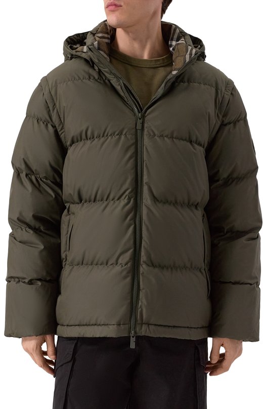 Пуховик Burberry 8110362 Хаки  8110362 Фото 3