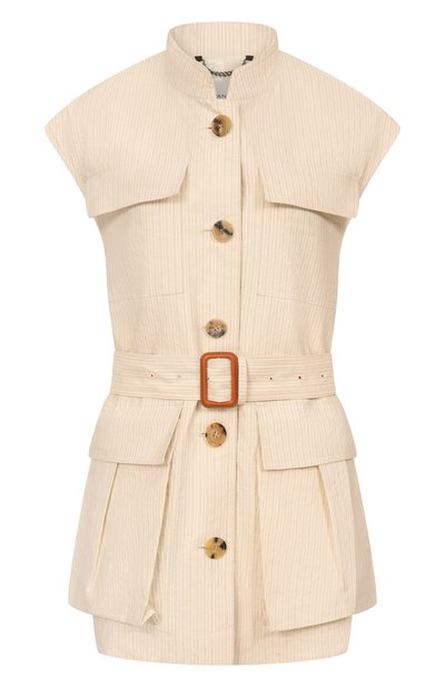 Женский хлопковый жилет DRIES VAN NOTEN, арт. 261-010557/3360