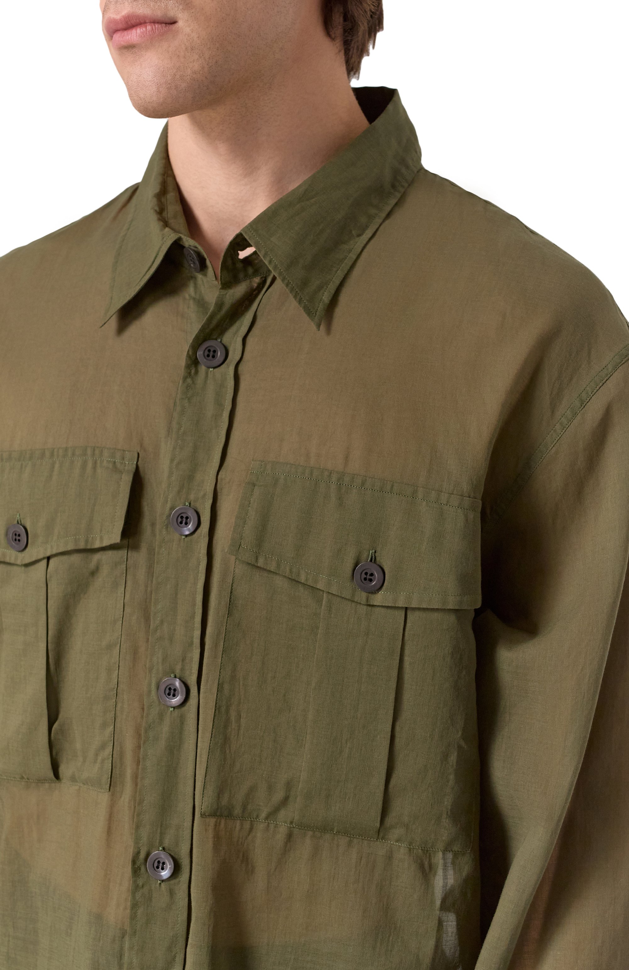 Хлопковая рубашка DRIES VAN NOTEN, арт. 251-020721-1160, фото 5