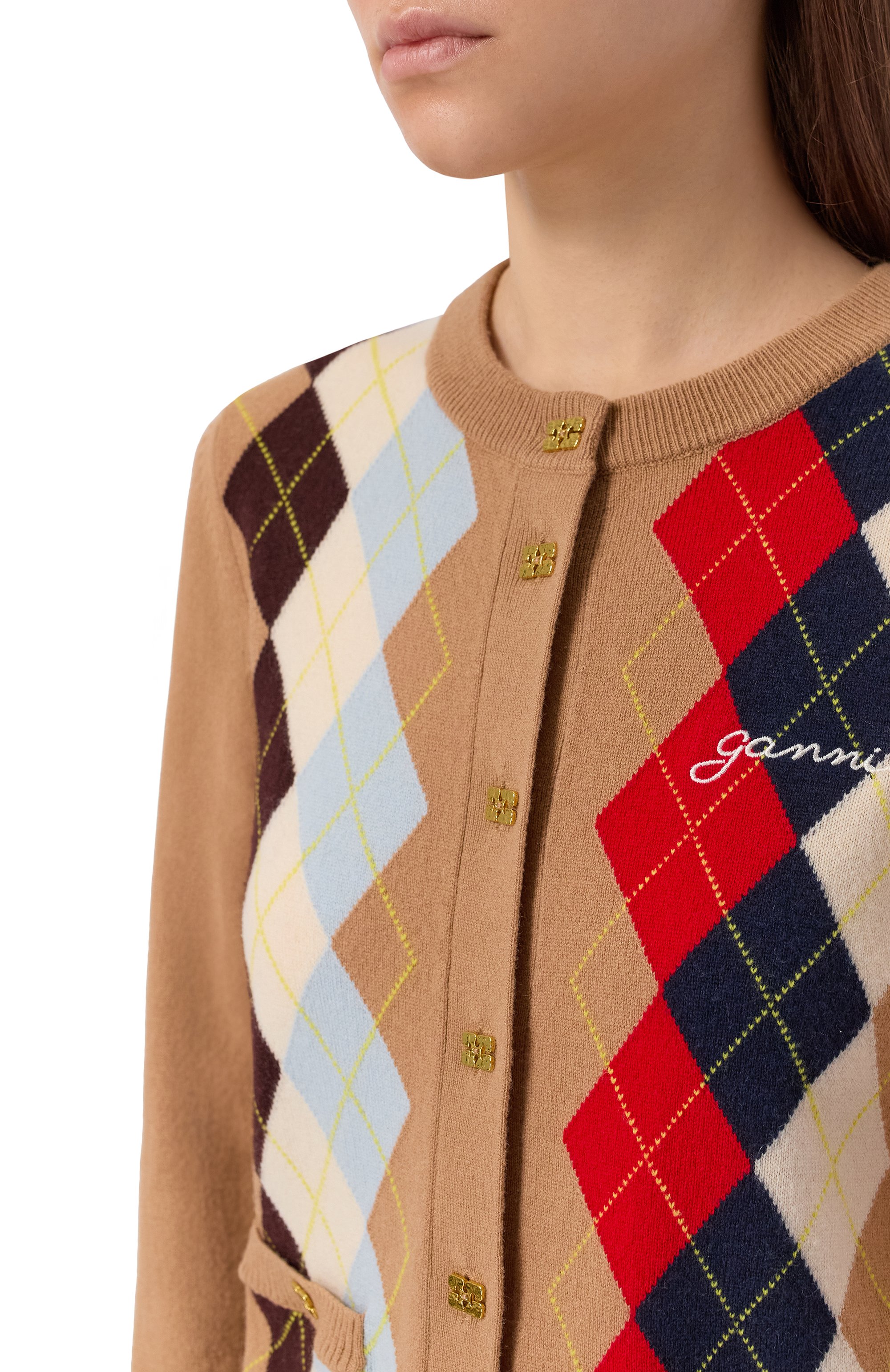 Кардиган из шерсти и кашемира GANNI, арт. A1070055, фото 5