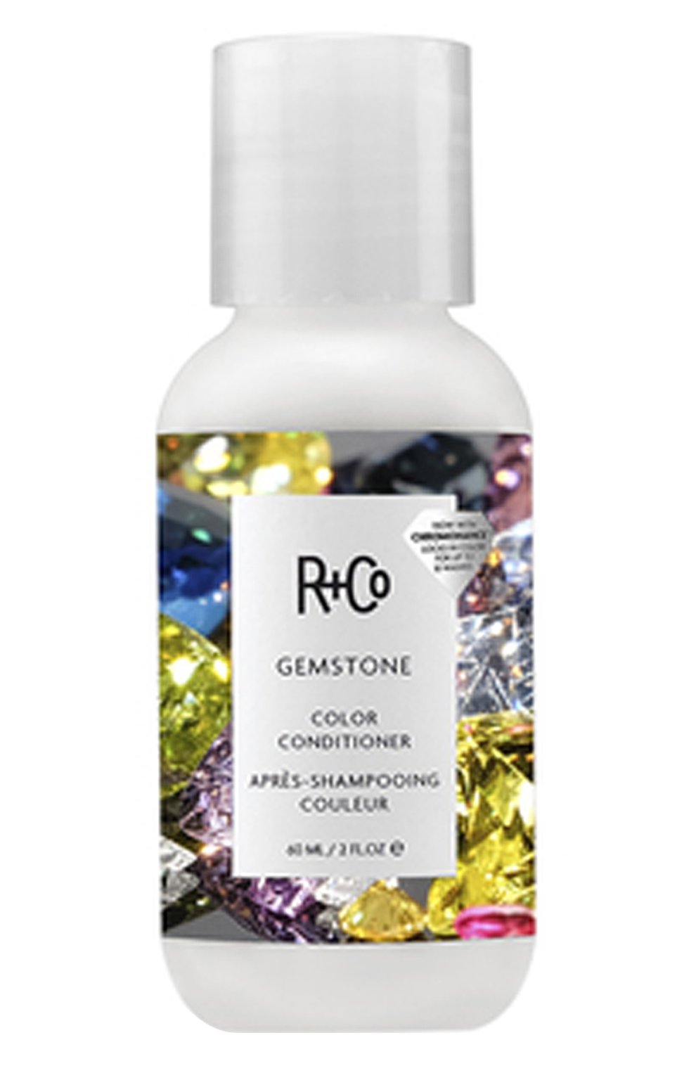 Кондиционер для ухода за цветом с комплексом chromohance gemstone (60ml) R+CO бесцветного цвета по цене 2280 руб., арт. 810374023914, фото 1 Кондиционер для ухода за цветом с комплексом chromohance gemstone (60ml) R+CO, арт. 810374023914, фото 1