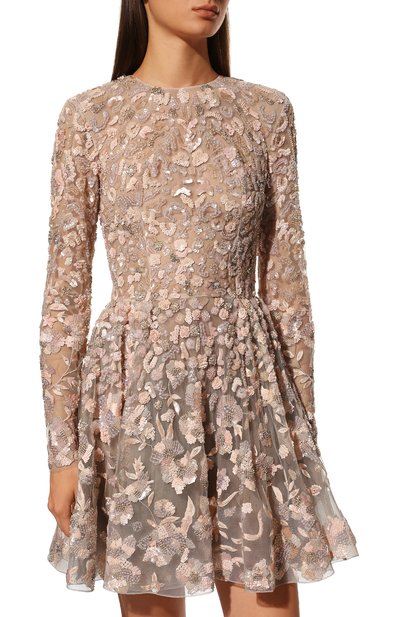 Платье с отделкой пайетками и бисером ZUHAIR MURAD, арт. RD-PF16-003 DS/50SE50PA, фото 3