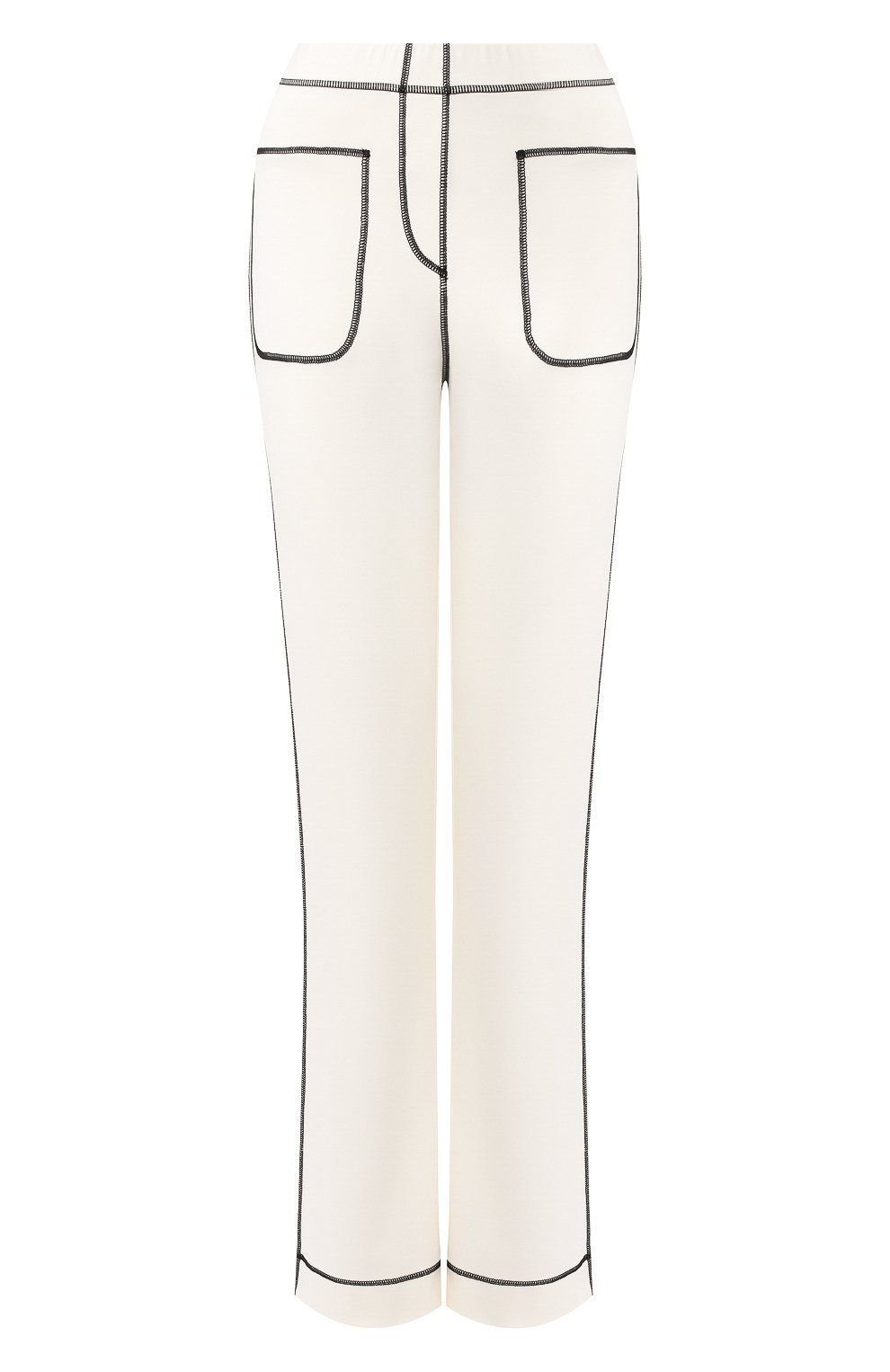 Брюки из вискозы MARC JACOBS (THE) кремового цвета по цене 23900 руб., арт. M4007780, фото 1 Брюки из вискозы MARC JACOBS (THE), арт. M4007780, фото 1