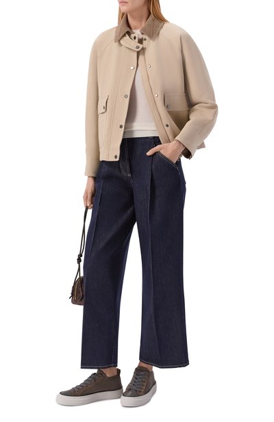Куртка из хлопка и льна BRUNELLO CUCINELLI, арт. ML5957769, фото 2