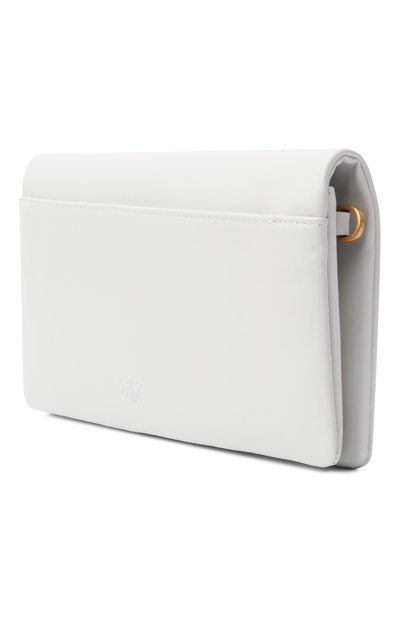 Клатч love click soft medium PINKO белого цвета по цене 32950 руб., арт. 106022/A0Q0, фото 4 Клатч love click soft medium PINKO, арт. 106022/A0Q0, фото 4