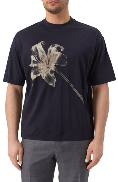 Футболка из лиоцелла и хлопка EMPORIO ARMANI, арт. EM001460/AF10017, фото 3