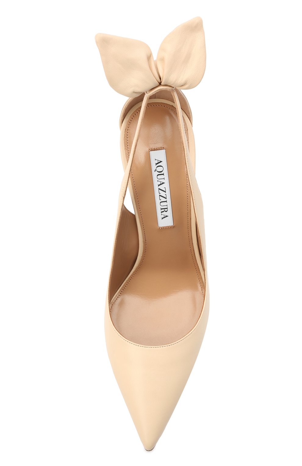 Кожаные туфли AQUAZZURA, арт. DENHIGP0-NAP-CRM, фото 5