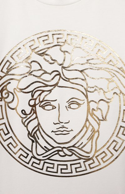 Хлопковая футболка VERSACE, арт. 1000102/1A00229, фото 3