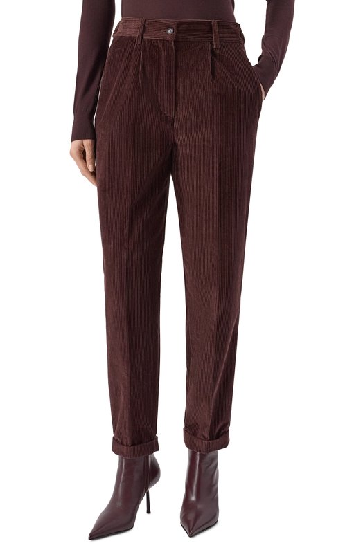 Вельветовые брюки Kiton D50105S06325 Коричневый  D50105S06325 Фото 3